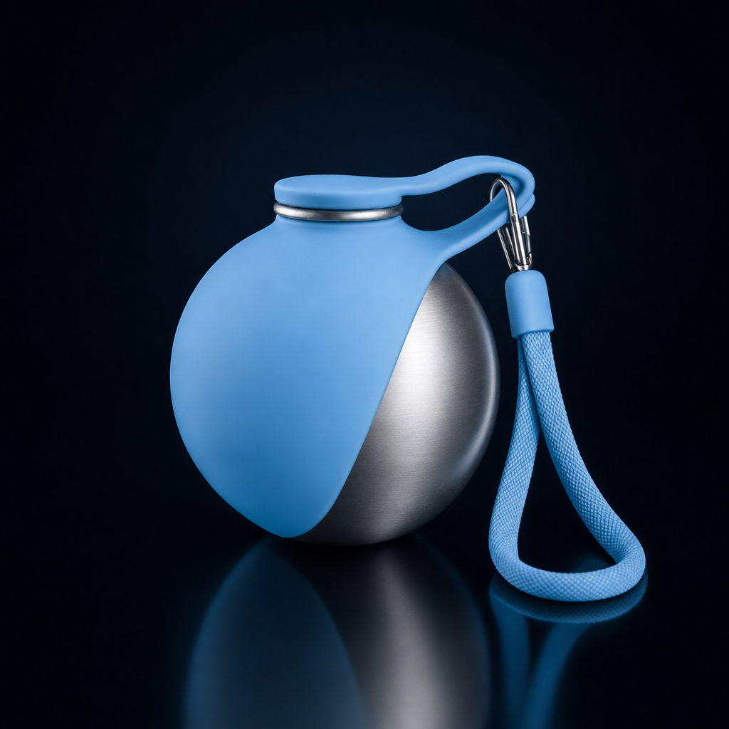 Botella de Agua Portátil Mistrelo para Perros — Acero Inoxidable con Cuenco Plegable